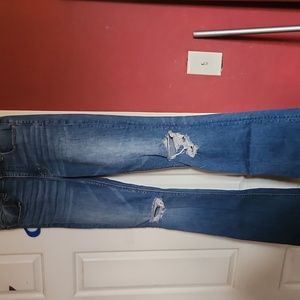 American eagle hi rise artist flare jean